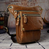 Leather Drop Leg Bag Belt Pouch Mens Waist Bag Shoulder Bag for Men