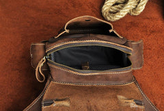 Leather Drop Leg Bag Belt Pouch Mens Waist Bag Shoulder Bag for Men