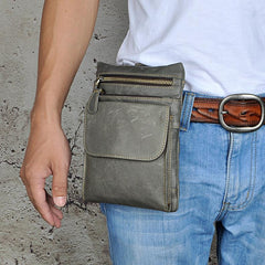 Leather Belt Pouch Mens Waist Bag Shoulder Bag for Men - imessengerbags