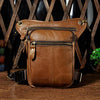 Leather Drop Leg Bag Belt Pouch Mens Waist Bag Shoulder Bag for Men