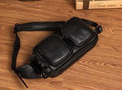 Leather Fanny Pack Mens Waist Bag Hip Pack Belt Bag Bumbag for Men - imessengerbags
