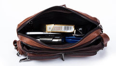 Leather Fanny Pack Mens Waist Bag Hip Pack Belt Bag Bumbag for Men - imessengerbags