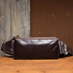 Leather Fanny Pack Mens Waist Bag Hip Pack Belt Bag Bumbag for Men