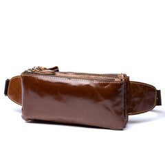 Leather Fanny Pack Mens Waist Bag Hip Pack Belt Bag Bumbag for Men