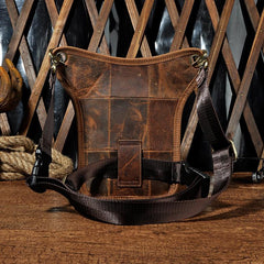 Leather Leg Bag Belt Pouch Mens Waist Bag Shoulder Bag for Men