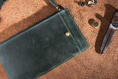 Leather Long Wallets for men Bifold Vintage Men Long Wallet - imessengerbags