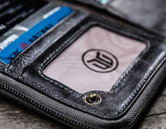 Leather Long Wallets for men Chain Wallet Bifold Vintage Men Biker wallet