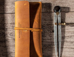 Leather Long Wallets for men Slim Bifold Vintage Men Long Wallet