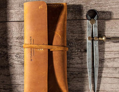 Leather Long Wallets for men Slim Bifold Vintage Men Long Wallet