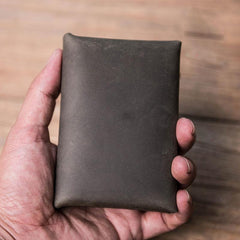 Leather Men Card Holder Wallet Change Bifold Small Wallet for Men