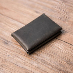 Leather Men Card Holder Wallet Change Bifold Small Wallet for Men