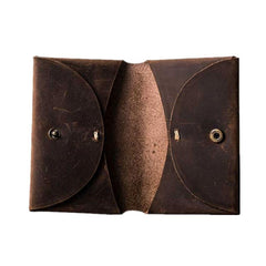 Leather Men Card Holder Wallet Change Bifold Small Wallet for Men
