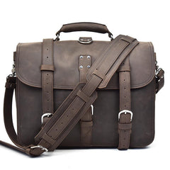 Leather Men Large Briefcase Handbag Travel Bag Messenger Bag For Men - imessengerbags