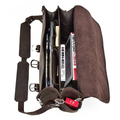 Leather Men Large Briefcase Handbag Travel Bag Messenger Bag For Men - imessengerbags