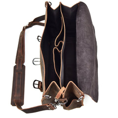 Leather Men Large Briefcase Handbag Travel Bag Messenger Bag For Men - imessengerbags