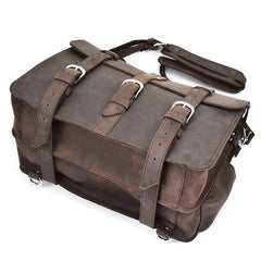 Leather Men Large Briefcase Handbag Travel Bag Messenger Bag For Men - imessengerbags