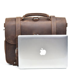 Leather Men Large Briefcase Handbag Travel Bag Messenger Bag For Men - imessengerbags