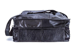 Leather Men Large Briefcase Handbag Travel Bag OverNight Bags For Men
