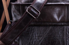 Leather Men Large Briefcase Handbag Travel Bag OverNight Bags For Men