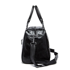 Cool Leather Men Large Travel Bag Business Weekender Bags For Men - imessengerbags