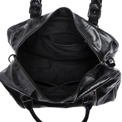 Cool Leather Men Large Travel Bag Business Weekender Bags For Men - imessengerbags