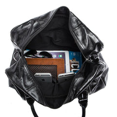 Cool Leather Men Large Travel Bag Business Weekender Bags For Men - imessengerbags