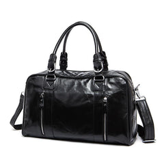 Cool Leather Men Large Travel Bag Business Weekender Bags For Men - imessengerbags