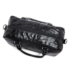 Cool Leather Men Large Travel Bag Business Weekender Bags For Men - imessengerbags