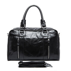 Cool Leather Men Large Travel Bag Business Weekender Bags For Men - imessengerbags