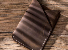 Leather Men Slim Small Card Wallet Change Small Wallet for Men - imessengerbags