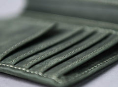Leather Men Slim Small Wallet Bifold Small Vintage Wallet for Men - imessengerbags