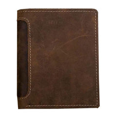 Leather Men Slim Small Wallet Bifold Small Vintage Wallet for Men - imessengerbags