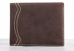 Leather Men Slim Small Wallet Bifold Small Vintage Wallet for Men - imessengerbags