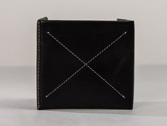 Leather Men Slim Small Wallet Trifold Small Vintage Wallet for Men - imessengerbags