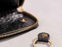 Leather Men Small Key Wallet Bifold Small Keyring Wallet for Men - imessengerbags