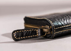 Leather Men Small Key Wallet Bifold Small Keyring Wallet for Men - imessengerbags