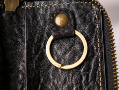 Leather Men Small Key Wallet Bifold Small Keyring Wallet for Men - imessengerbags