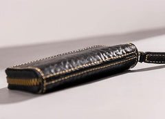 Leather Men Small Key Wallet Bifold Small Keyring Wallet for Men - imessengerbags