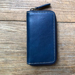 Leather Men Small Key Wallet Bifold Small Keyring Wallet for Men - imessengerbags