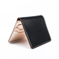 Leather Men Small Wallet Bifold Vintage Wallet for Men - imessengerbags