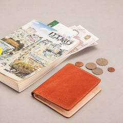 Leather Men Small Wallet Bifold Vintage Wallet for Men - imessengerbags