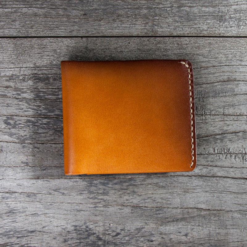 Leather Men Small Wallet Bifold Vintage Wallet for Men - imessengerbags