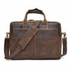 Cool Leather Men Vintage Briefcase Handbag Shoulder Bags Work Bag For Men