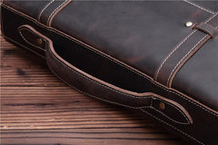 Leather Vintage Mens Briefcase Lawyer Briefcase Laptop Briefcase Business Briefcase For Men - imessengerbags