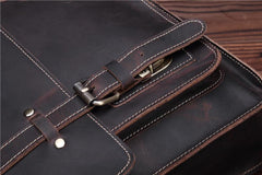 Leather Vintage Mens Briefcase Lawyer Briefcase Laptop Briefcase Business Briefcase For Men - imessengerbags
