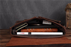 Leather Vintage Mens Briefcase Lawyer Briefcase Laptop Briefcase Business Briefcase For Men - imessengerbags