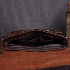 Leather Vintage Mens Briefcase Lawyer Briefcase Laptop Briefcase Business Briefcase For Men - imessengerbags