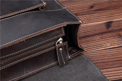 Leather Vintage Mens Briefcase Lawyer Briefcase Laptop Briefcase Business Briefcase For Men - imessengerbags