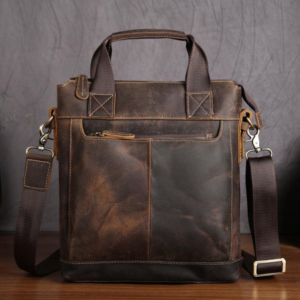 Vintage Leather Mens Briefcase Work Briefcases Business Briefcases Laptop Briefcases For Men - imessengerbags