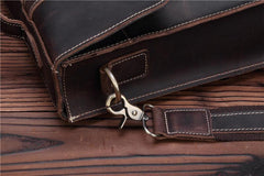 Leather Vintage Mens Briefcase Lawyer Briefcase Laptop Briefcase Business Briefcase For Men - imessengerbags